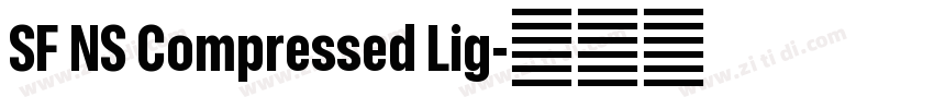 SF NS Compressed Lig字体转换